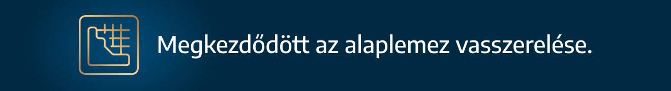 Megkezdődött az alaplemez vasszerelése